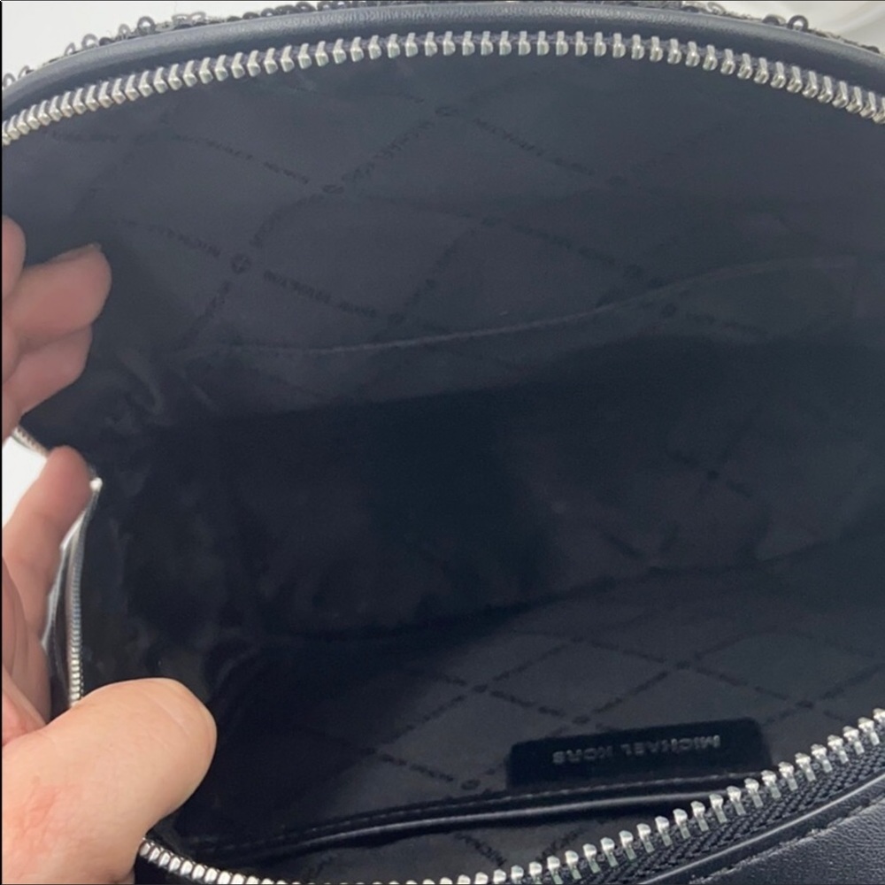 Michael Kors Kenly MD Black Sequin Backpack NWT - Picture 3 of 4